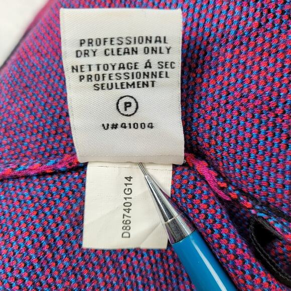 Diane von Furstenberg Abstract Floral Jacquard Fit & Flare Dress sz Small Petite - Picture 14 of 16